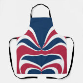 Tablier Créez votre propre rouge et bleu (Recto)
