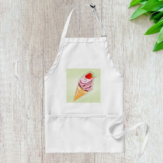 Tablier Crème De Glace À La Fraise