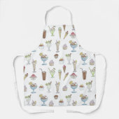 Tablier Crème de glace Sundae Delicious Desserts Motif (Recto)