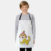 Tablier Crème glacée Chien avec gaufre (Porté)