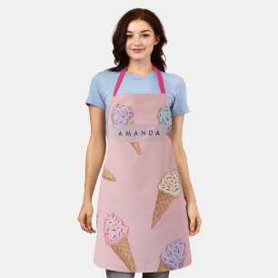Tablier Crème glacée Cute Pastel personnalisée
