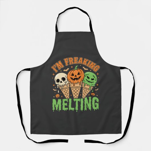 Tablier Crème Glacée Fondante Halloween (Recto)