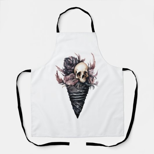 Tablier Crème glacée I Scream d'Halloween (Recto)