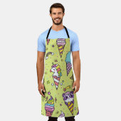 Tablier Crème glacée Pop Cute : Motif animal (Porté)