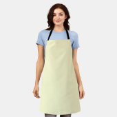 Tablier Creme White Red Apron for Stylish Cooking (Porté)