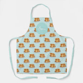 Tablier Crêpes avec sirop d'érable et Motif Polkadot (Recto)
