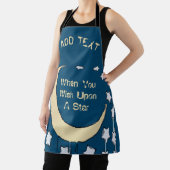 Tablier Crescent Moon Cartoon Design ajouter du texte, Apr (Insitu)
