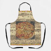 Tablier crevettes Alfredo Pizza Acrylique Mur Art (Recto)