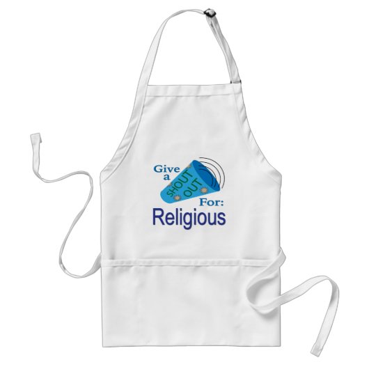 Tablier Criez pour la religion (Devant)