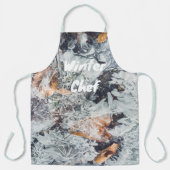 Tablier cristaux de glace magiques motif avec feuilles tom (Recto)