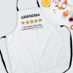 Tablier Critique amusante Meilleure Grand-mère de Cook<br><div class="desc">Faites de la cuisine un endroit plus agréable avec nos tabliers personnalisés! Classé 5 étoiles sur 5, nos tabliers uniques peuvent être personnalisés avec le titre "GRANDMA", "GRANDPA", "MOM", "DAD" ou n'importe quel parent de votre choix. Ils ont mérité des critiques raves - "Le meilleur cuisinier du monde, toujours des...</div>