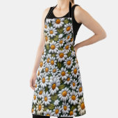 Tablier Crochet White Daisies Spring Wildflowers (Insitu)