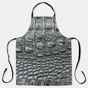 Tablier Crocodile Noir : Météo Noire Mystique