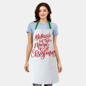 Tablier Croire à la magie de Noël (Porté)