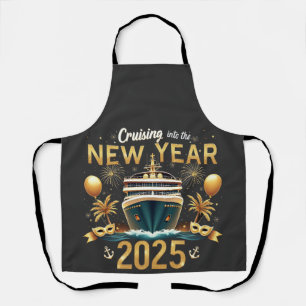 Tablier Croisière au Nouvel An 2025 Eve Family Crew