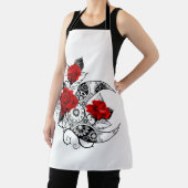 Tablier Croissant mécanique avec roses rouges (Insitu)