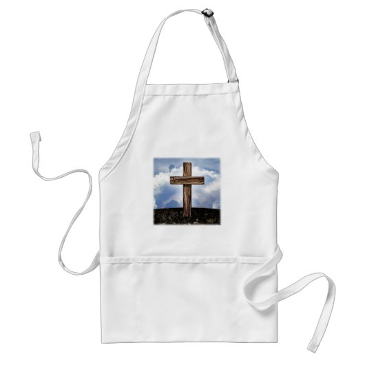 Tablier Croix Rustique avec Ciel (Devant)