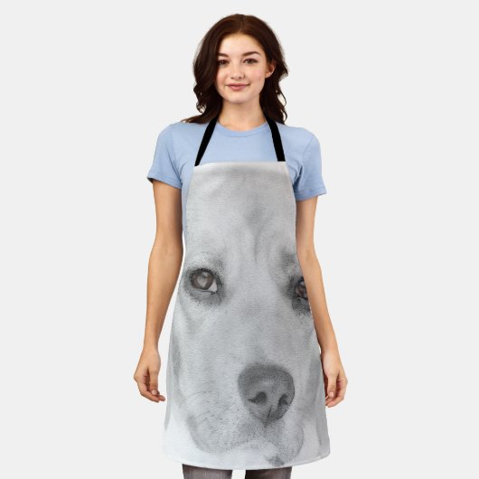 Tablier Croquis beagle - Impression générale (Porté)