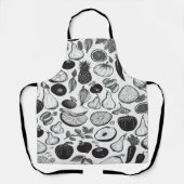 Tablier Croquis illustratifs de fruits et légumes (Recto)