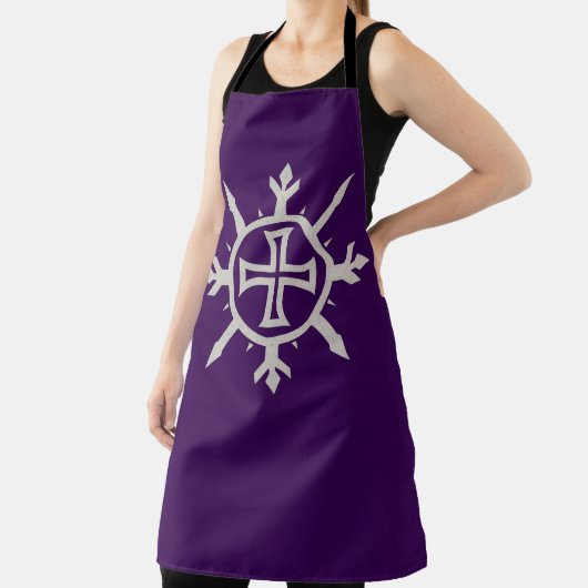 Tablier "Cross Emblem" All-Over Print Apron (Insitu)