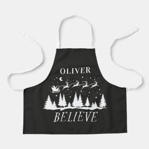 Tablier Croyance personnalisée traîneau du Père Noël Noël