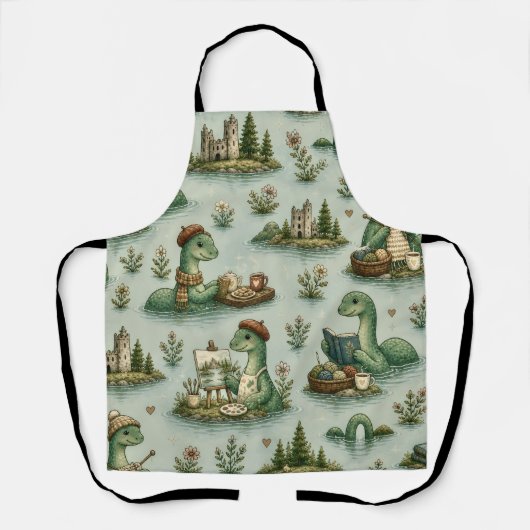 Tablier Cryptides confortables Nessie Monstre du Loch Ness (Recto)