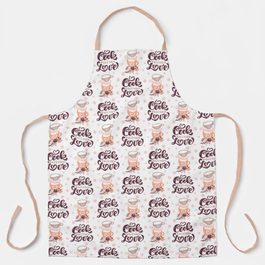 Tablier Cuire avec amour (Recto)