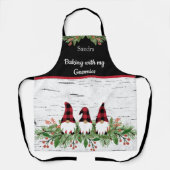 Tablier Cuire avec mes Gnomies Casquette rouge Buffalo Pla (Recto)