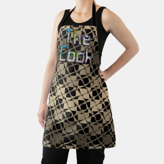 Tablier Cuire dans le style belle Sepia Tartan Plaid Miroi (Insitu)