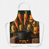 Tablier cuire des légumes heureux (Recto)
