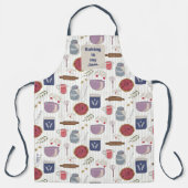 Tablier Cuire un motif en tissu à tarte avec patch personn (Recto)