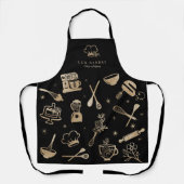 Tablier Cuisine à étincelle en or de luxe Boulangerie d'us (Recto)