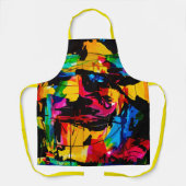 Tablier Cuisine Abstraite moderne et artistique (Recto)