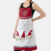 Tablier Cuisine amusante avec mes Gnomies Holidays Design  (Insitu)
