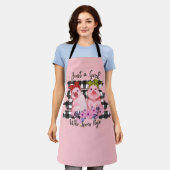 Tablier cuisine Apron pour amateurs de cochon mignon (Porté)