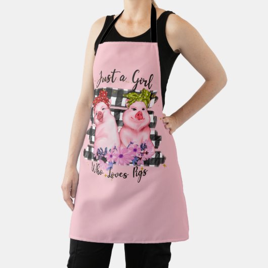 Tablier cuisine Apron pour amateurs de cochon mignon (Insitu)