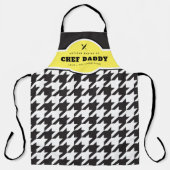 Tablier Cuisine artisanale classique en noir et blanc (Recto)