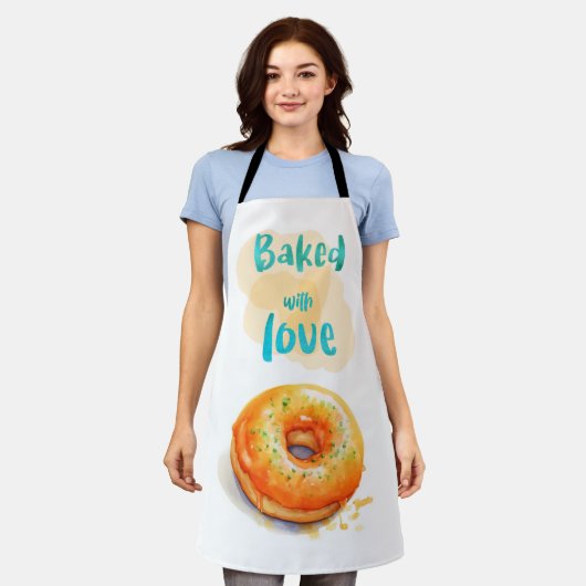 Tablier Cuisiné avec amour (Porté)