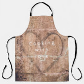 Tablier Cuisine avec amour (Recto)