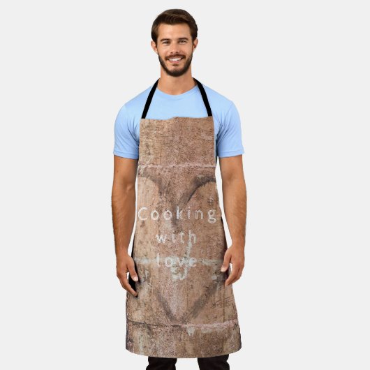 Tablier Cuisine avec amour (Porté)