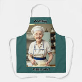Tablier Cuisine Avec Amour Bleu Adulte Apron (Recto)