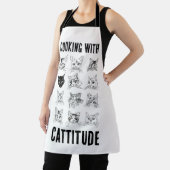 Tablier Cuisine avec Cattitude - Dessins originaux de chat (Insitu)