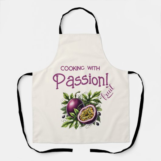Tablier "Cuisine avec Passionfruit" Tropical (Recto)