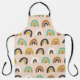 Tablier Cuisine Bio Arc-En-Ciel Grandes Motif sans joint