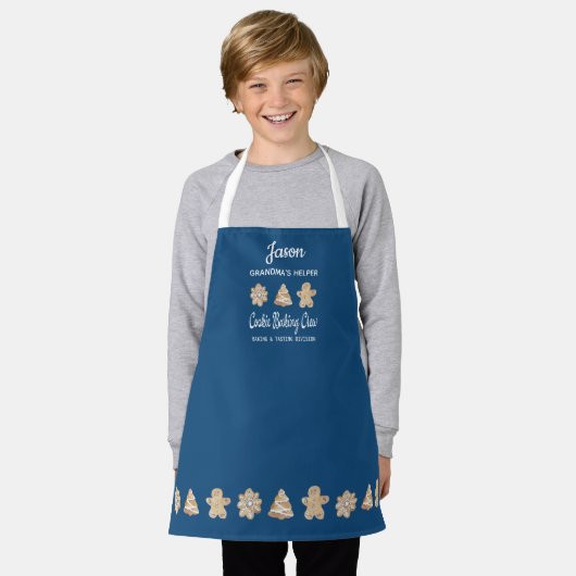 Tablier Cuisine biscuit Crew Blue Children Baking (Porté)