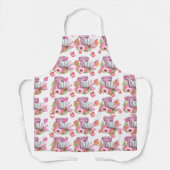 Tablier Cuisine blanc et mélange de gâteau (Recto)