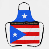 Tablier Cuisine Carribean & Porto Rico Drapeau Cuisine Che (Recto)