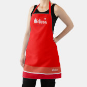 Tablier Cuisine Chef Apron Rouge (Insitu)