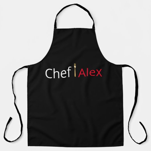 Tablier Cuisine chef personnalisée (Recto)