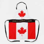 Tablier Cuisine Chefs cuisine Canada et Drapeau canadien (Recto)